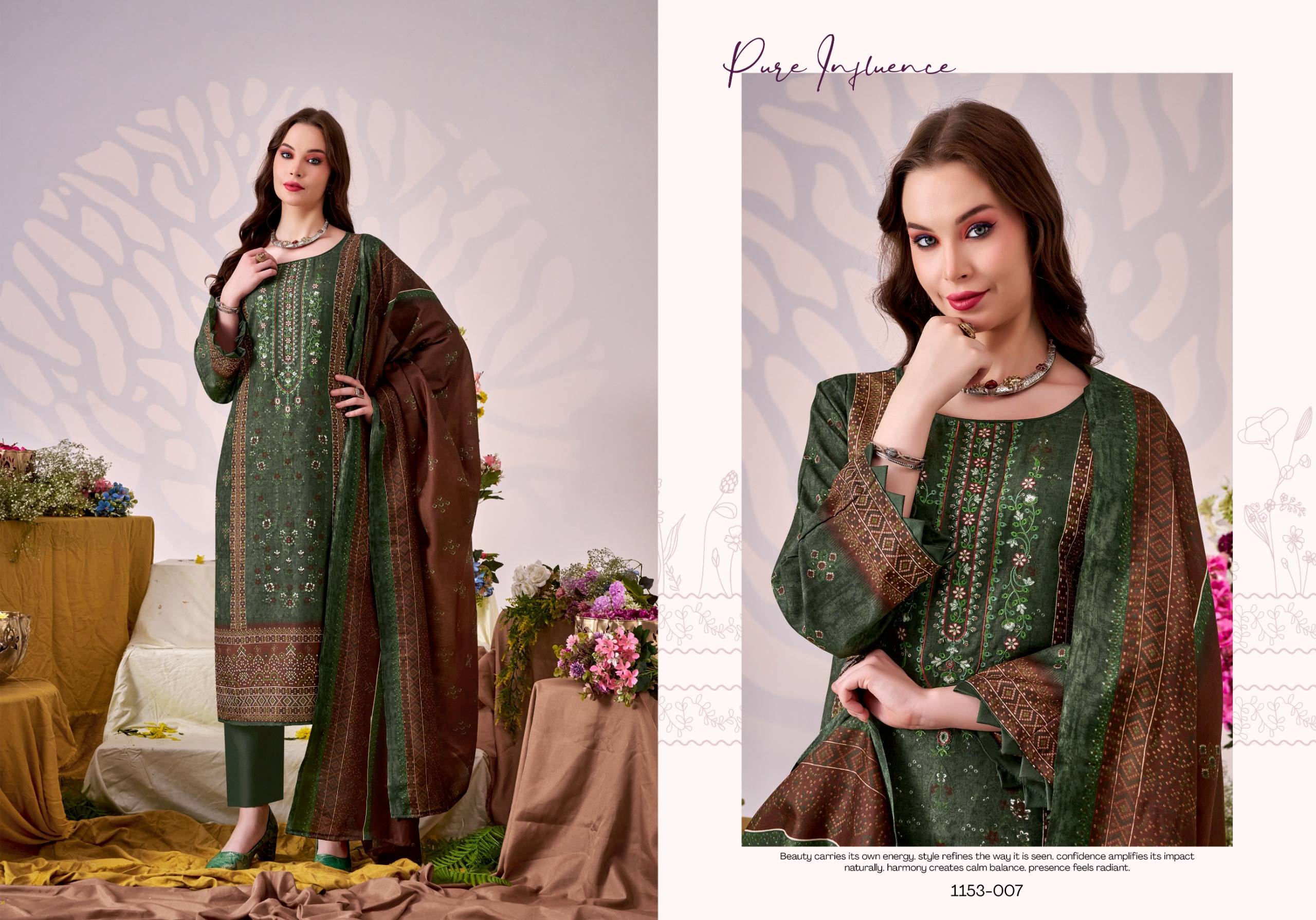 BIN KAREEM VOL 5 By ROMANI 1153-001 To 1153-008 Series Designer Suits Premium Soft Cotton Dresses At Wholesale Price